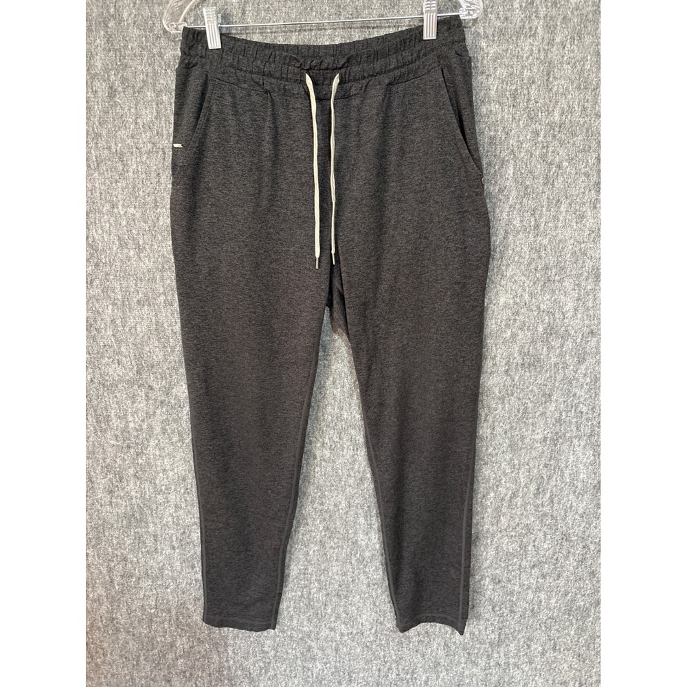 Vuori Performance Joggers Womens Large Charcoal Heather Gray Tapered Sweatpants